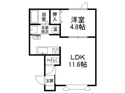 スティハウスグランド1510(1LDK/1階)の間取り写真