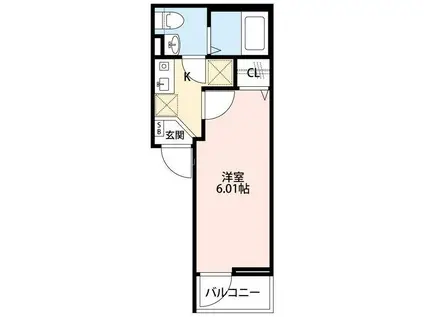 ESPERANZA 八広(1K/3階)の間取り写真
