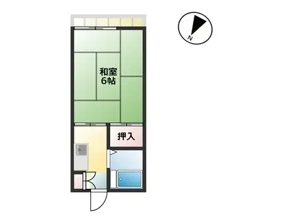 メゾン東大泉(1K/2階)の間取り写真