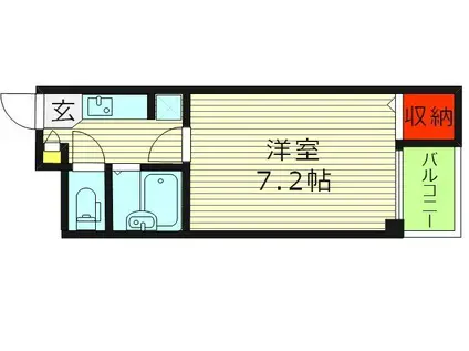 ライフステージ桜ノ宮(1K/5階)の間取り写真