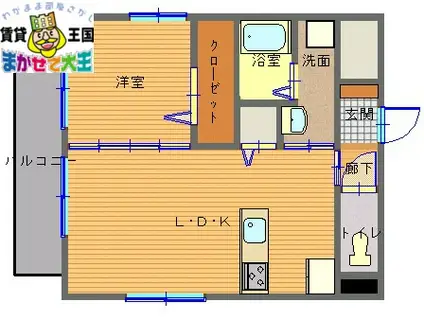FIORANO フィオラーノ(1LDK/6階)の間取り写真