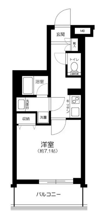 ガリシア新宿都庁前 4階階 間取り