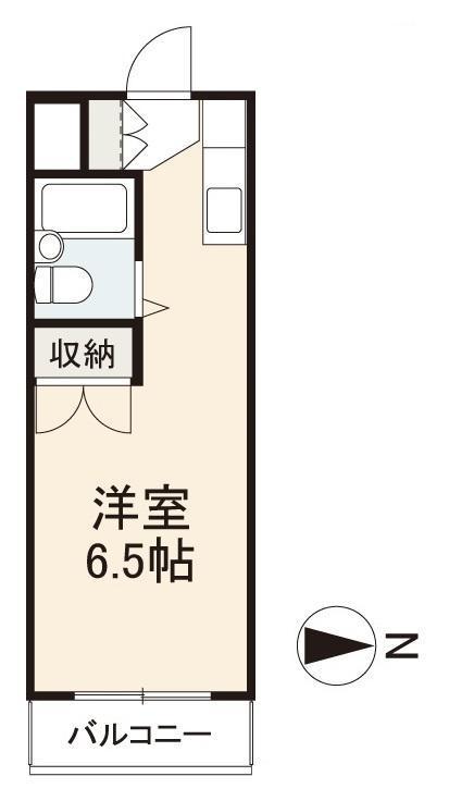 ルネ宮脇(ワンルーム/3階)の間取り写真