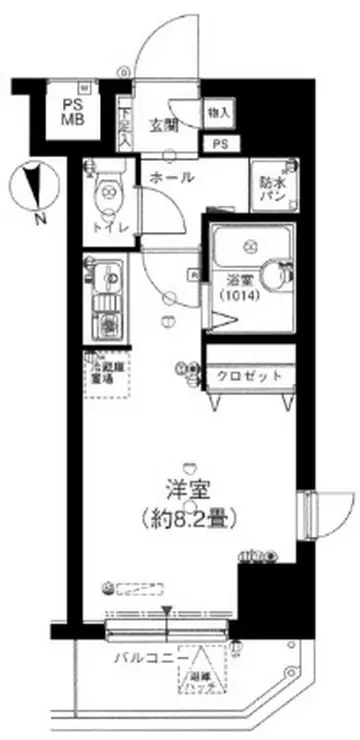 エスコート麻布十番 2階階 間取り