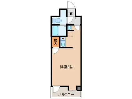 ひまわり21(ワンルーム/2階)の間取り写真