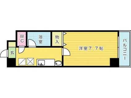 メグミハウス(1K/3階)の間取り写真