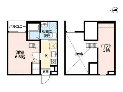 SUNSHINE U(1K/1階)の間取り写真