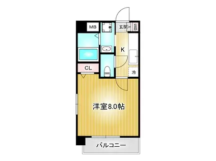 新栄サンハイツ(1K/3階)の間取り写真