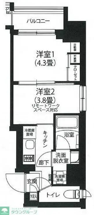 アイル プレミアム駒込 4階階 間取り