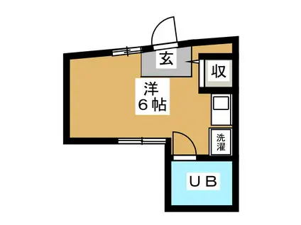 エスアイコーポ(ワンルーム/2階)の間取り写真