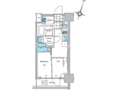 ルフォンプログレ神田プレミア(1DK/3階)の間取り写真