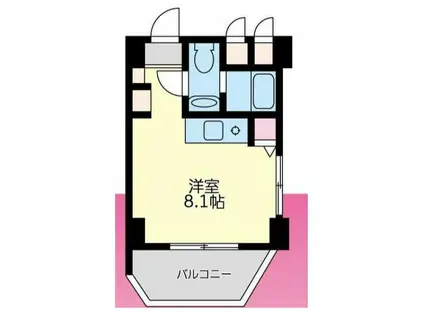 アルファネクスト大和町(ワンルーム/3階)の間取り写真