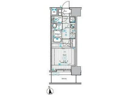 メイクスアート上前津VI(1K/7階)の間取り写真