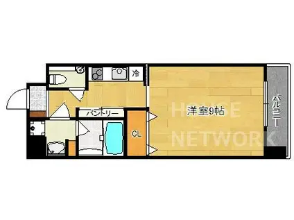 カンパネラ今出川(1K/5階)の間取り写真