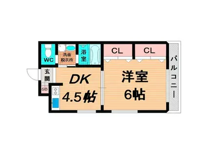 D-HOUSE(1DK/3階)の間取り写真