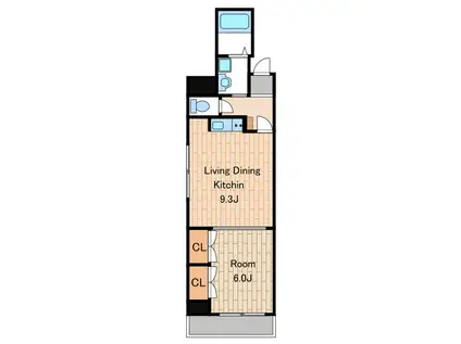 スカイコート中野第2(1LDK/4階)の間取り写真
