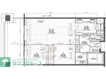 DAIWA RIVER GATE RESIDENCE(2LDK/3階)の間取り写真