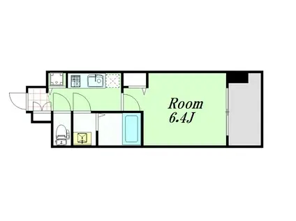 アドバンス新大阪ウエストゲートII(1K/2階)の間取り写真