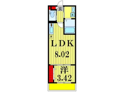 TKP新松戸I(1LDK/3階)の間取り写真
