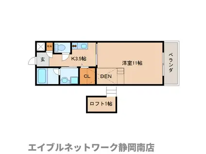 ユーロ スクエア(1K/2階)の間取り写真