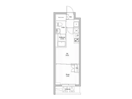 アーバンパーク東向島(1DK/5階)の間取り写真
