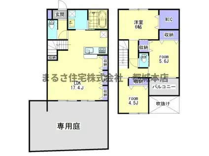 ルーチェ立野(3LDK/1階)の間取り写真
