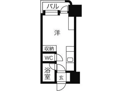 アン・セリジェ弐番館(ワンルーム/8階)の間取り写真