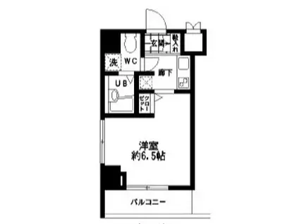 HF東本橋レジデンス(1K/10階)の間取り写真