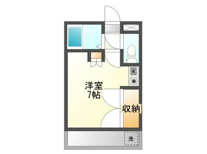 JR新宮センチュリー21(ワンルーム/1階)の間取り写真