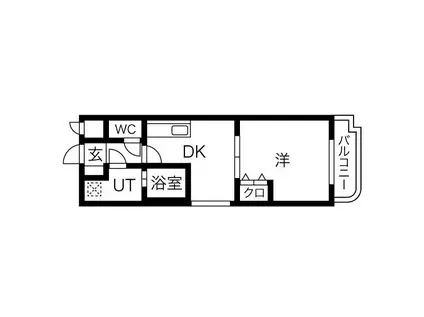サプリーム神田(1DK/1階)の間取り写真