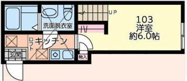 ジェイルーク(1K/1階)の間取り写真