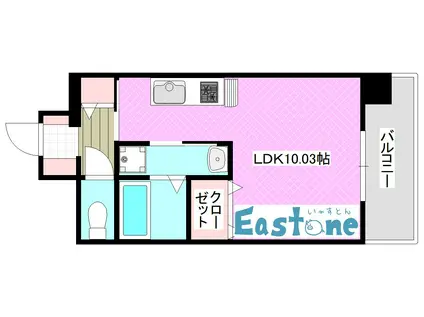 サンハイツ下荒田(ワンルーム/6階)の間取り写真