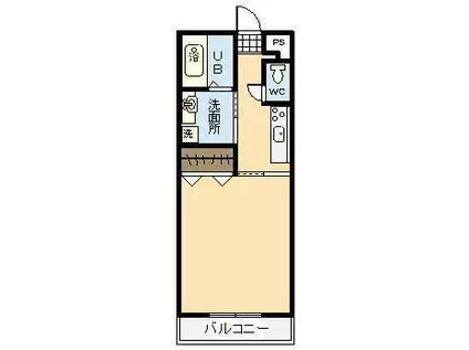 サンヴェール(1K/3階)の間取り写真