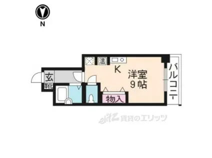 アルカディア・シティ-(ワンルーム/3階)の間取り写真