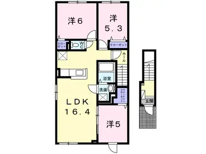 ヘレンシア(3LDK/2階)の間取り写真