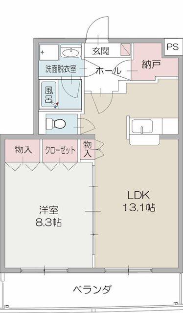 グランマレ.テルツォ(1LDK/3階)の間取り写真