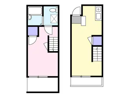 グレワンアネックス(2K/1階)の間取り写真