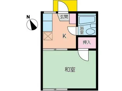 エル・ドラード厚木(1K/2階)の間取り写真