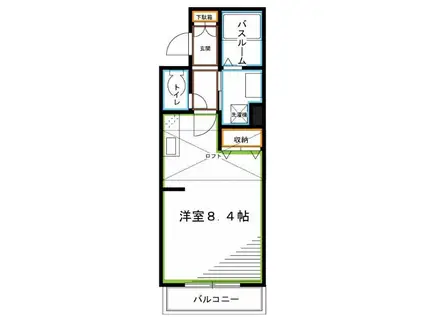 G-HOUSE(ワンルーム/3階)の間取り写真