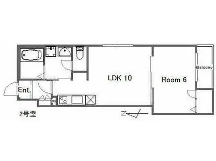 RITA FERIO(1LDK/3階)の間取り写真