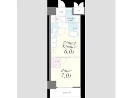 MX-I(1DK/4階)の間取り写真