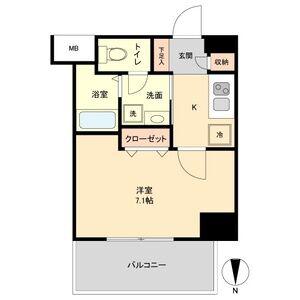 リアライズ代官町(1K/9階)の間取り写真