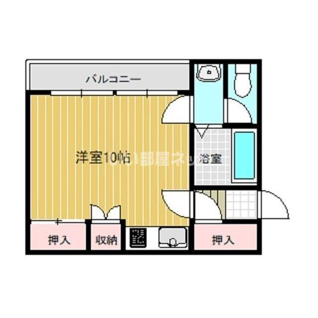 ルイーズ101(1K/1階)の間取り写真