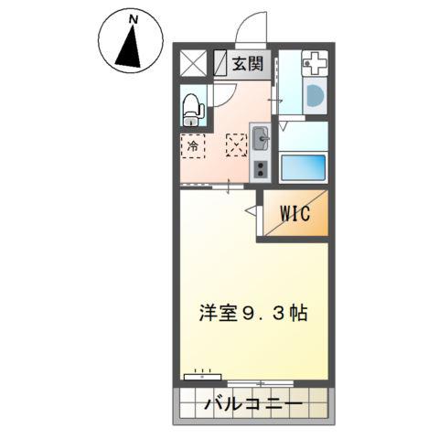 ＪＲ山陽本線 東福山駅 徒歩16分 2階建 築7年(1K/1階)の間取り写真