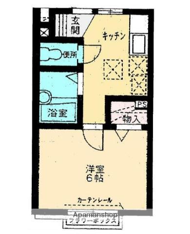 パルデンスアライ(1K/2階)の間取り写真