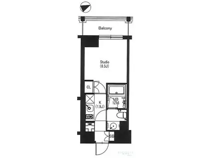 エスティメゾン中野(1K/7階)の間取り写真