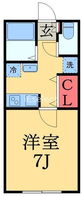 VILLETTA HANAZONO(1K/2階)の間取り写真