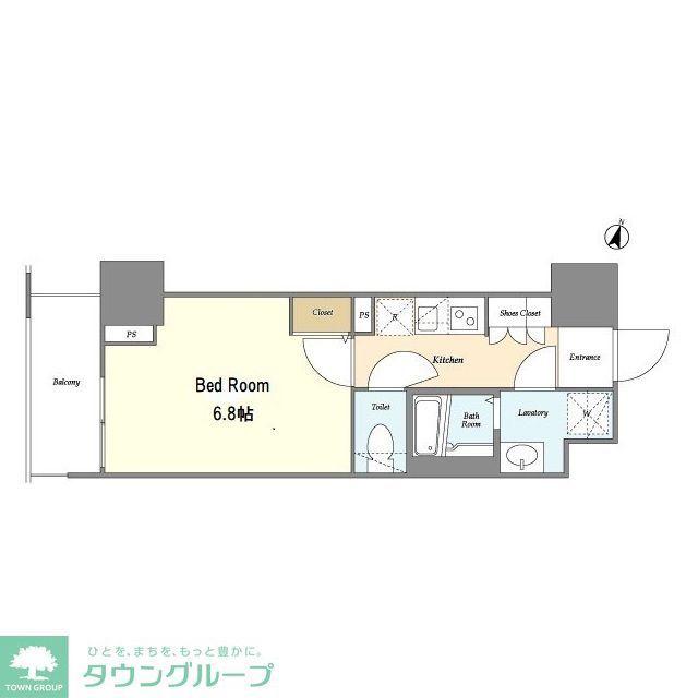 BPRレジデンス町田(1K/13階)の間取り写真