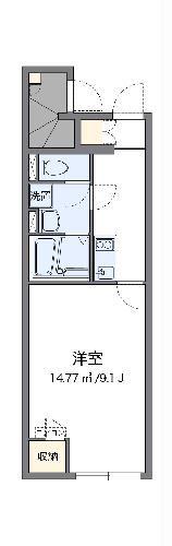 クレイノAKINA(1K/1階)の間取り写真