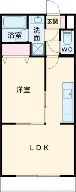 CAMPANULA(1LDK/4階)の間取り写真